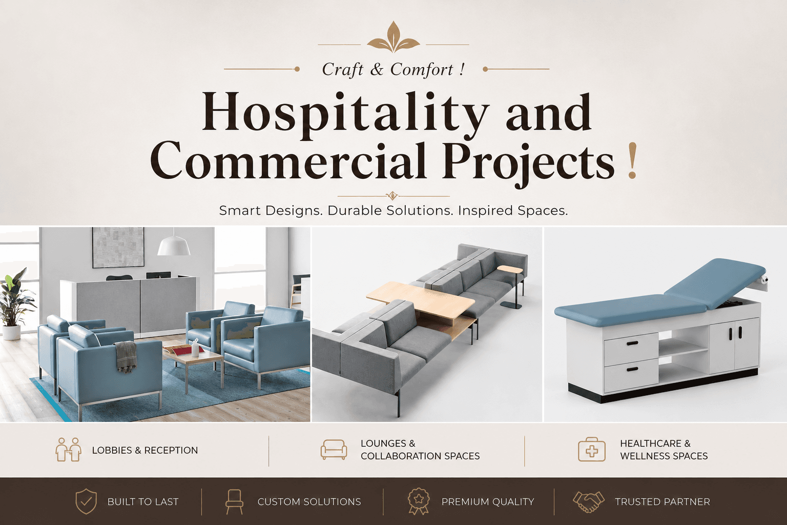 Furniture solutions for corporate, collaboration and wellness spaces