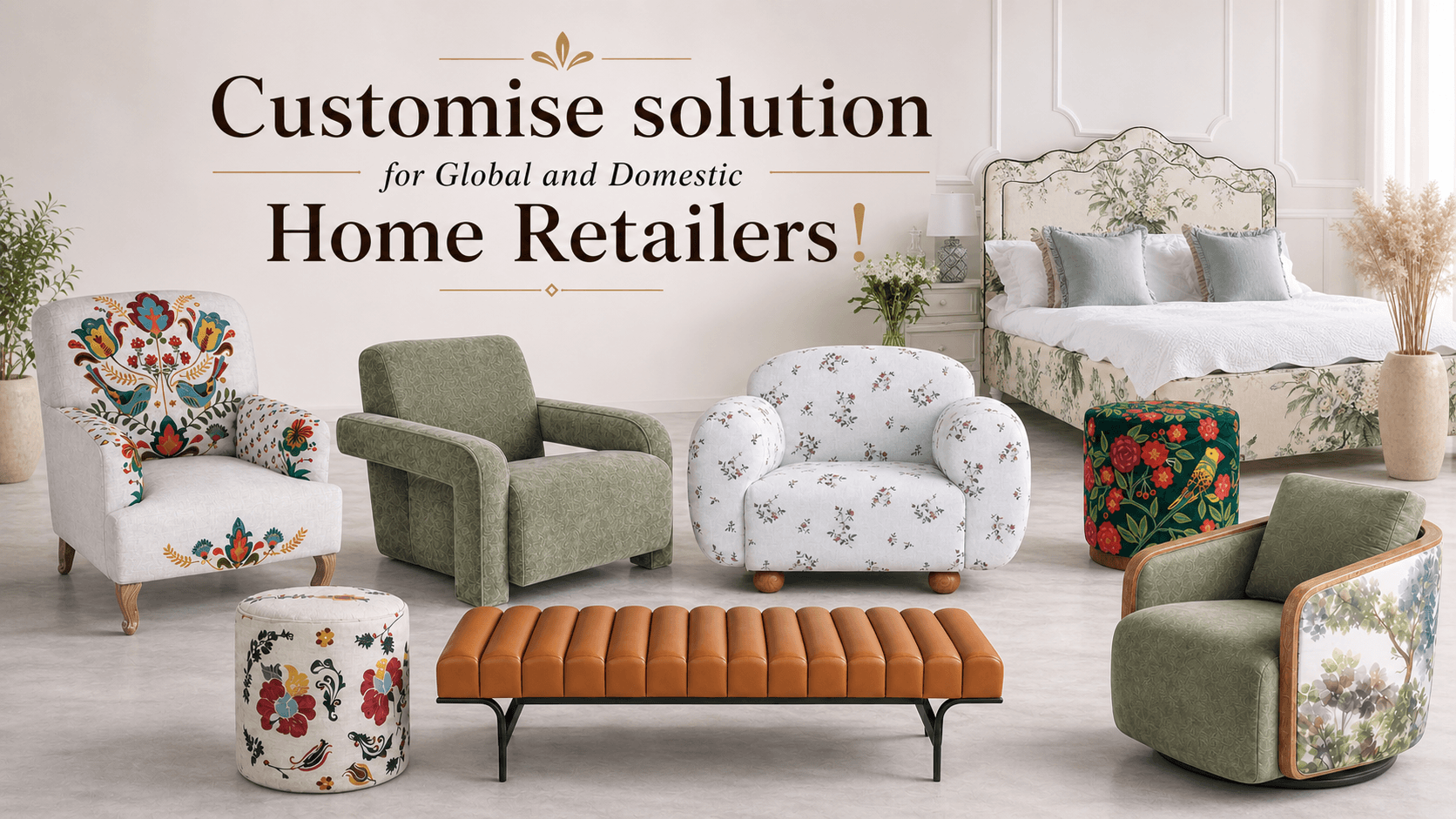 Customised upholstery collection for international furniture retailers